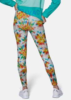 Bedruckte Leggings mit Mesheinsätzen thumbnail 3