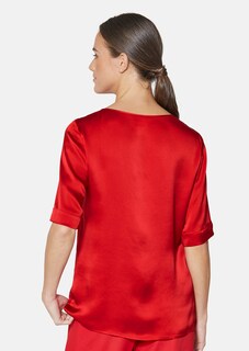 Seidenbluse mit Halbarm thumbnail 3
