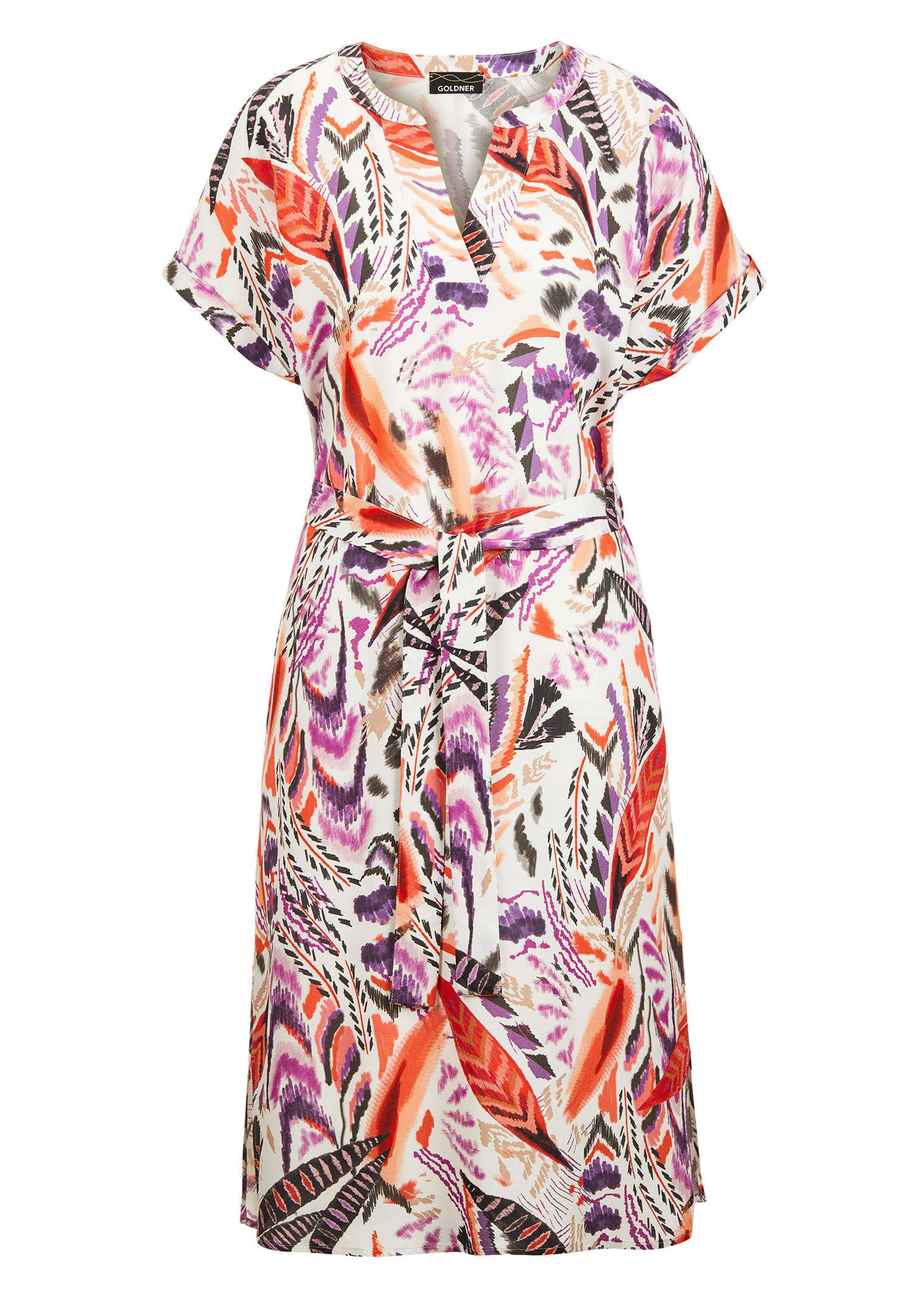 Jupe imprimée avec imprimé de plumes