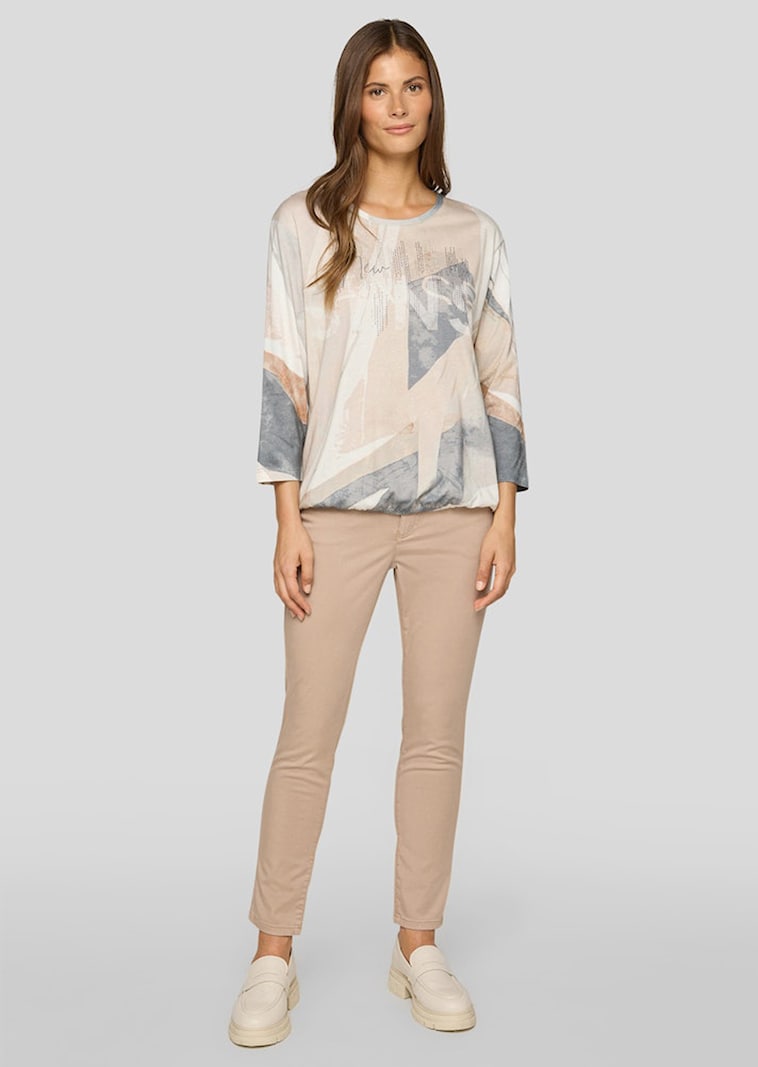 Shirt mit glitzerndem Letter Print