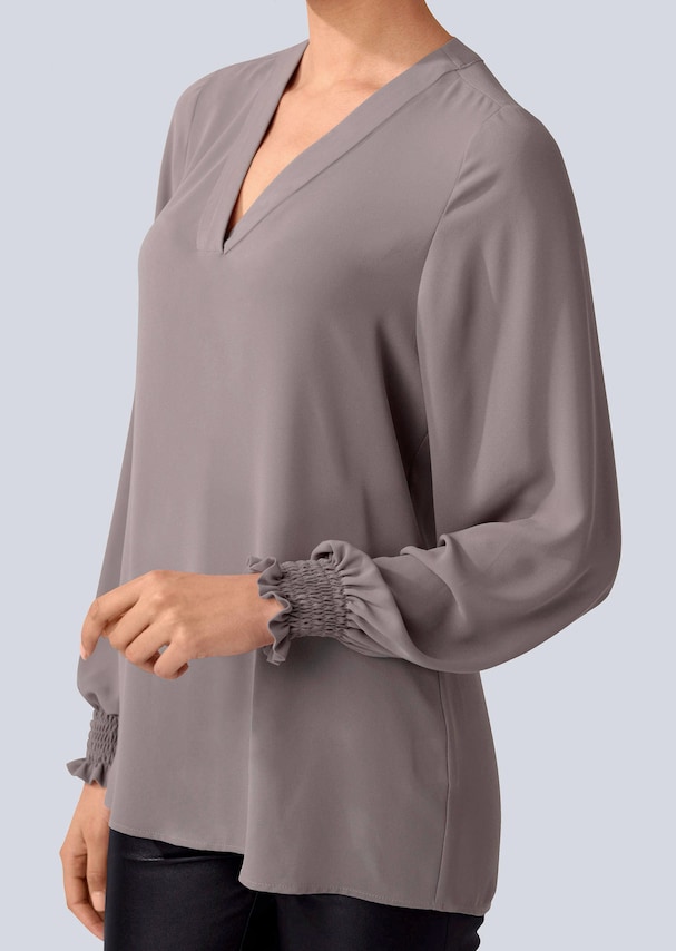 Bluse mit Bündchen am Ärmel 3