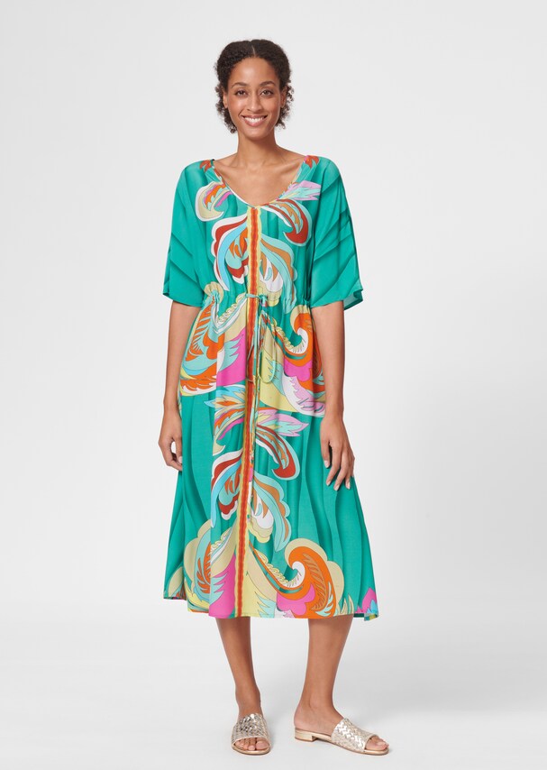 Summer dress with placed print 1