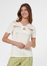 Kurzarmshirt mit Cut-outs und Knoten-Effekt thumbnail 1