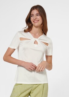 Kurzarmshirt mit Cut-outs und Knoten-Effekt thumbnail 1