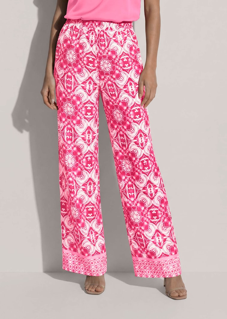 Pantalon fluide d'été à imprimé unique