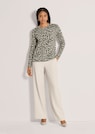 Kaschmirpullover mit Leopardenmuster thumbnail 2