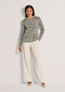 Kaschmirpullover mit Leopardenmuster thumbnail 2