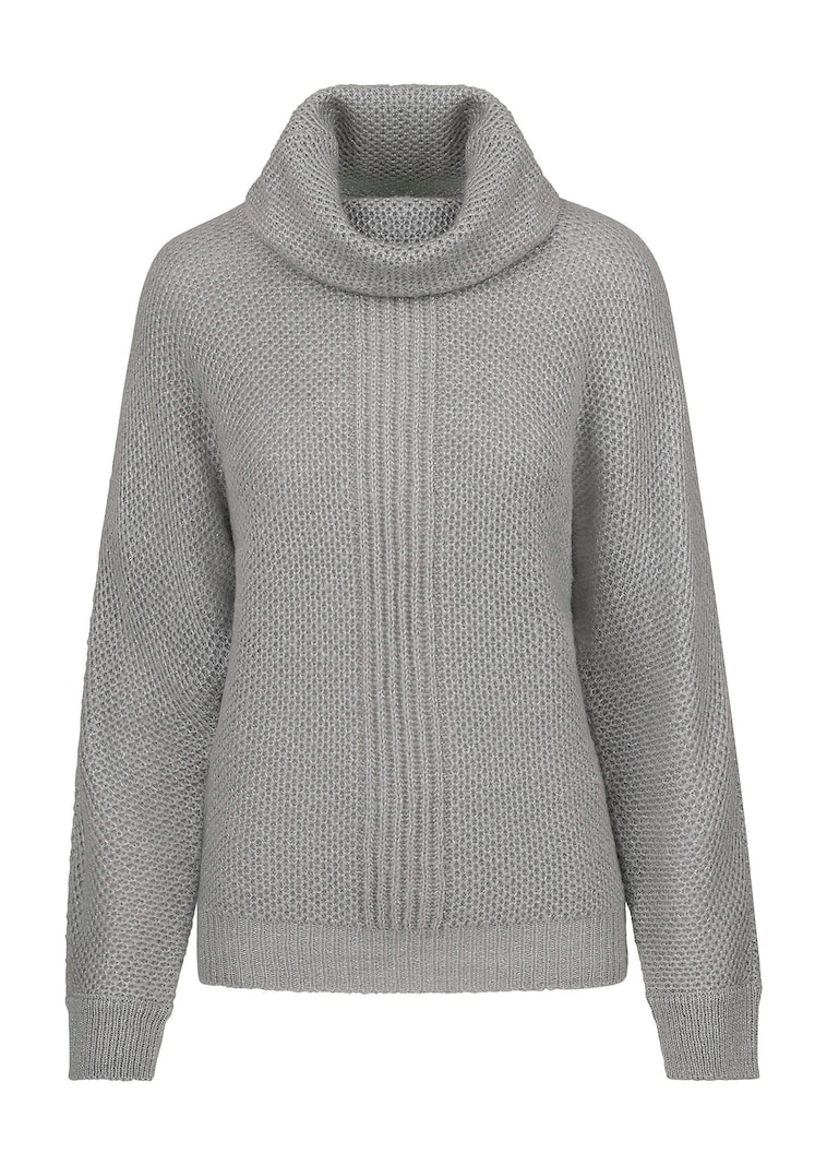 Strickpullover mit großzügigem Rollkragen