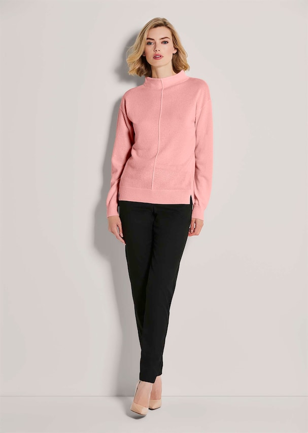 Stehkragen-Pullover aus nachhaltigem Kaschmir 1