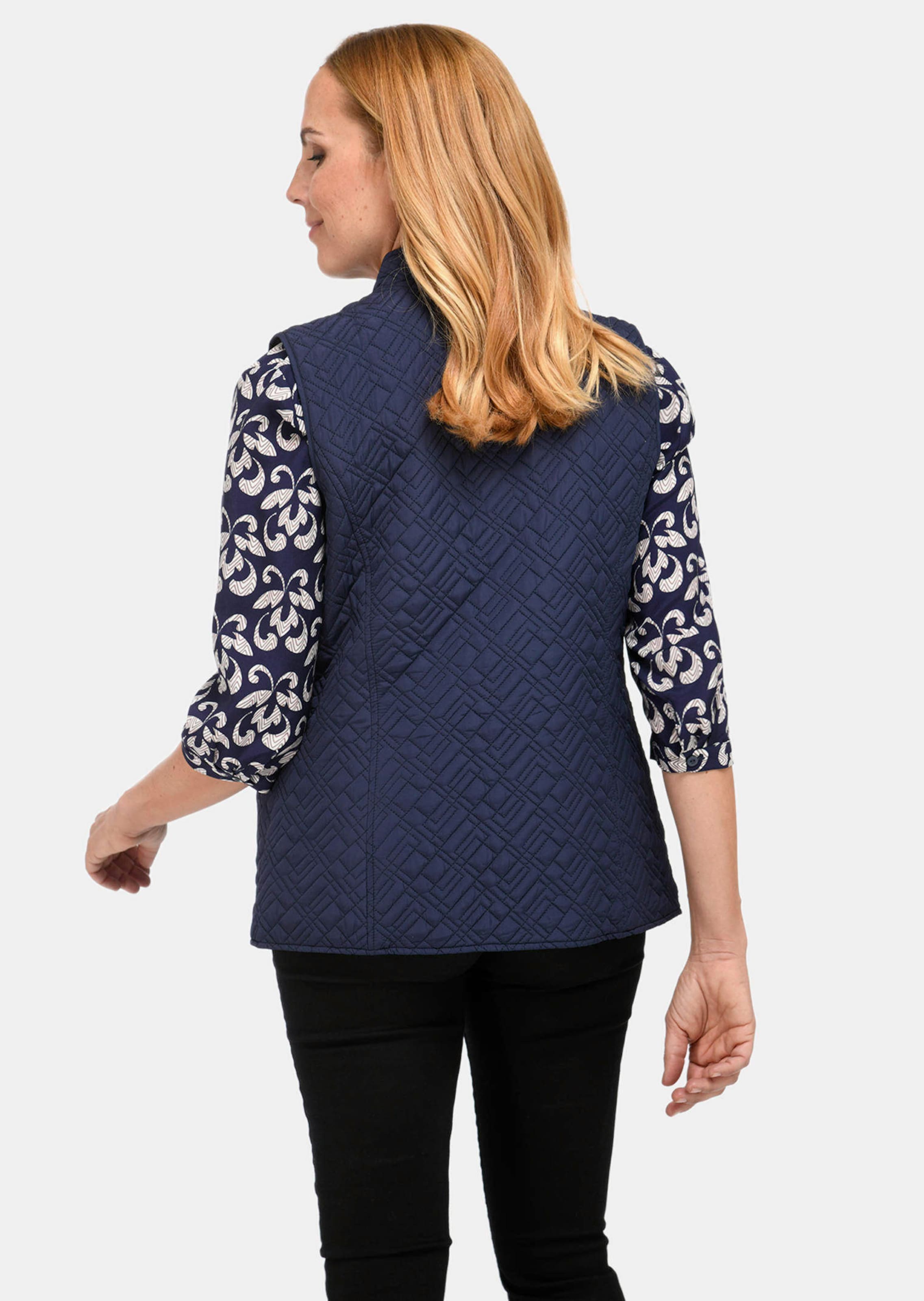 Gilet sans manches matelassé - marine - Gr. 52 de Goldner Fashion