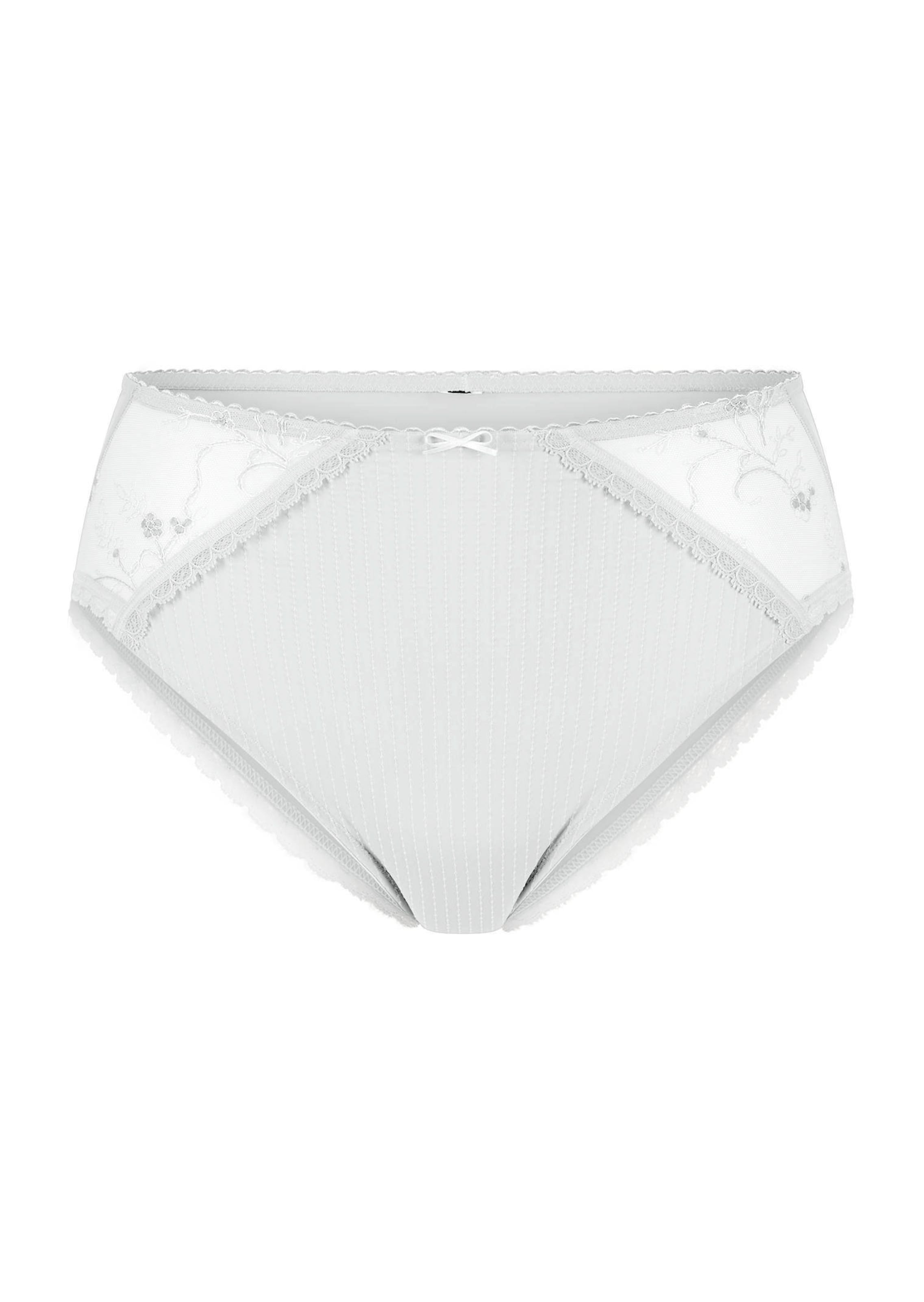 Slip taille haute avec dentelle