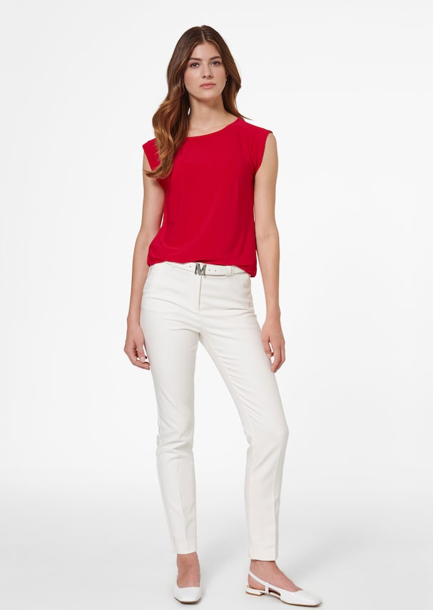 Round neck shirt with 3/4-length sleeves 1