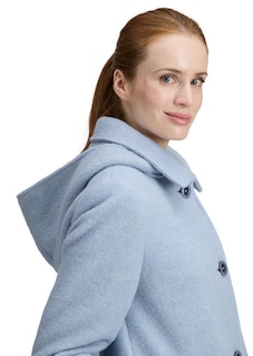 Edler Wollmantel mit abnehmbarer Kapuze thumbnail 5