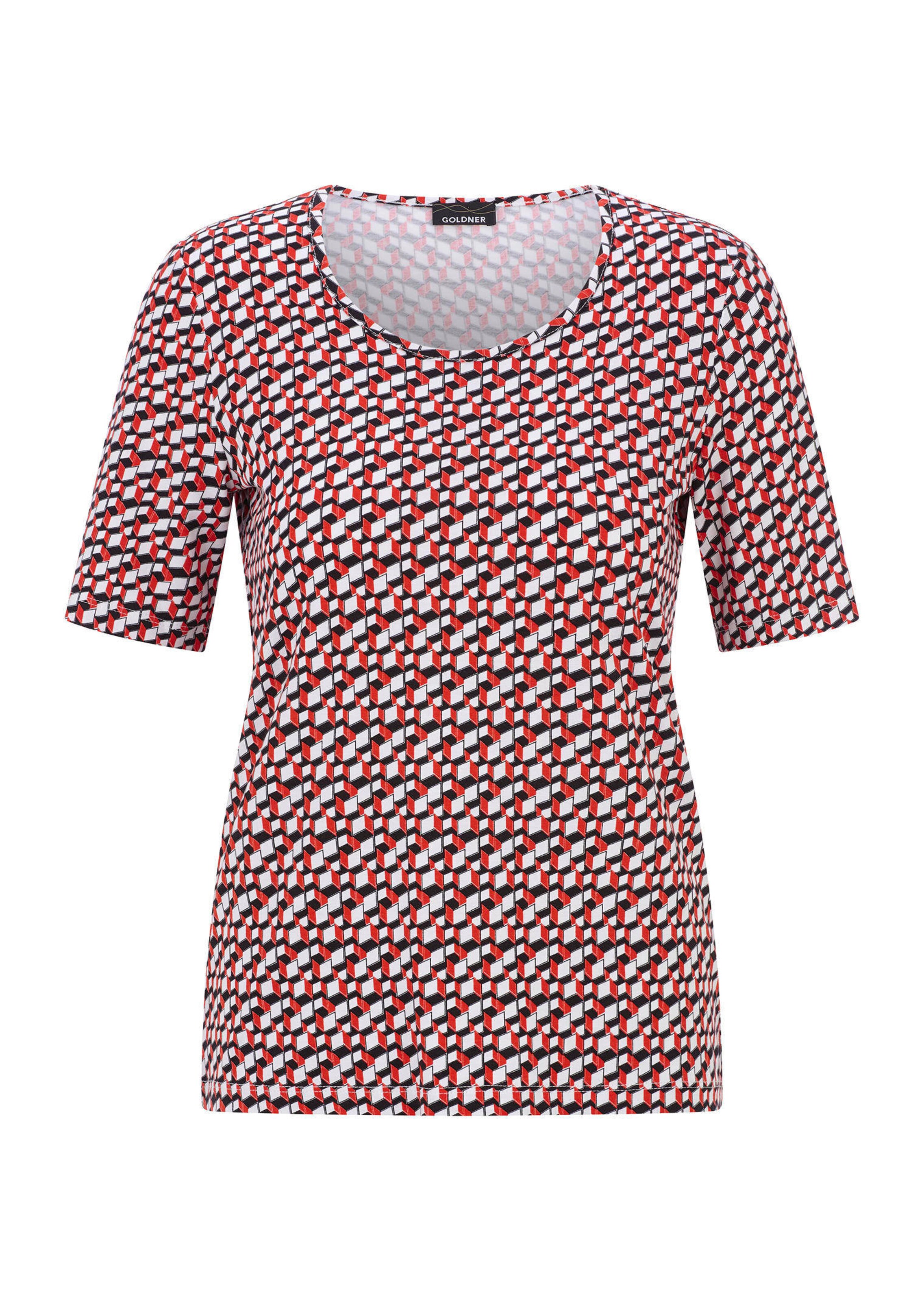 T-shirt en viscose avec un bel imprimé 3D