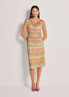 T-shirt avec col bénitier et imprimé zigzag thumbnail 2