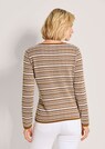 Narrow cardigan with multicoloured stripe pattern thumbnail 3