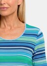 T-shirt en viscose avec rayures thumbnail 5