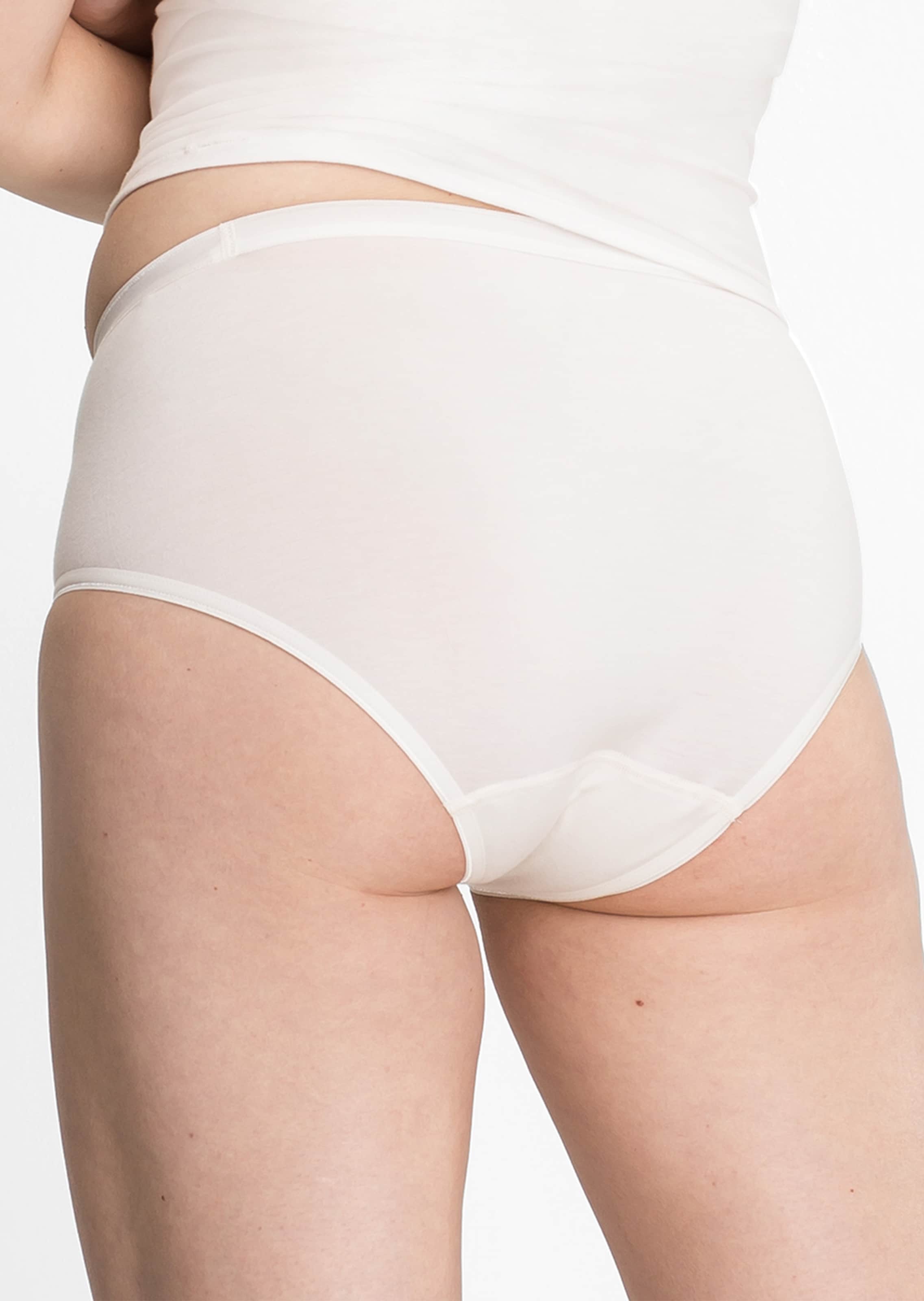 Slip en fibre de bambou - crème - Gr. 48 de Goldner Fashion