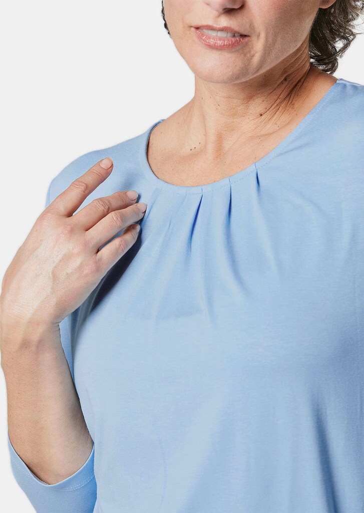 Shirt mit Rundhals und 3/4-Arm