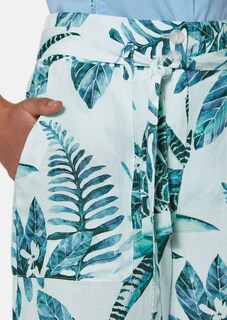 Culotte mit Unikat-Print und Bindegürtel thumbnail 5