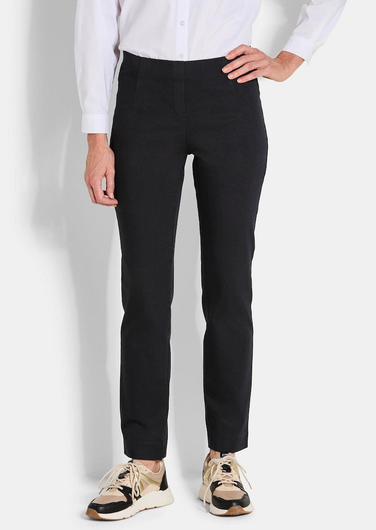Pantalon en bengaline LOUISA, aspect jean