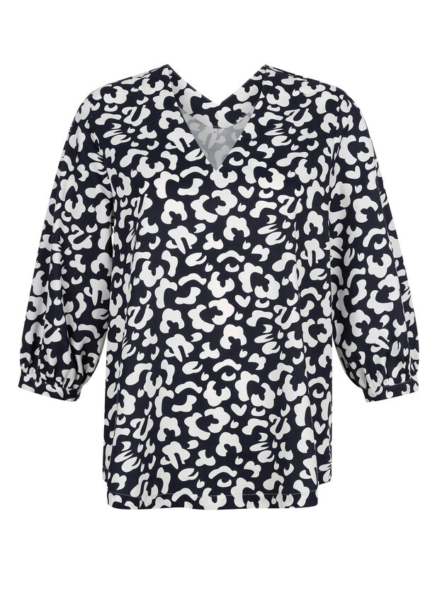 Bluse mit modischem Animal - und Blusendessin 5