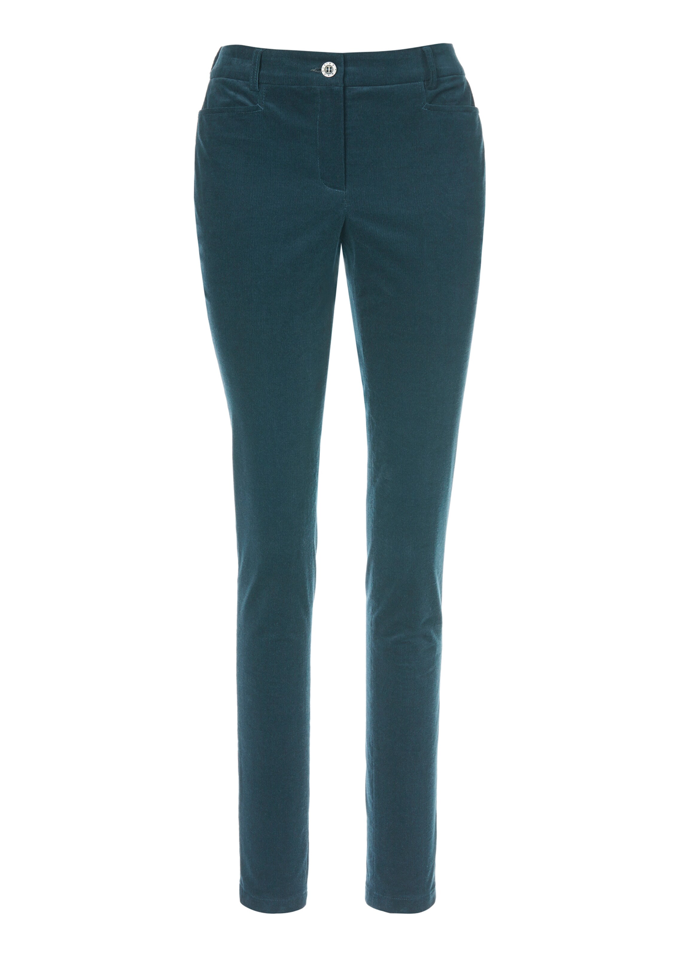 Elastische Feincord-Hose in schlanker Form