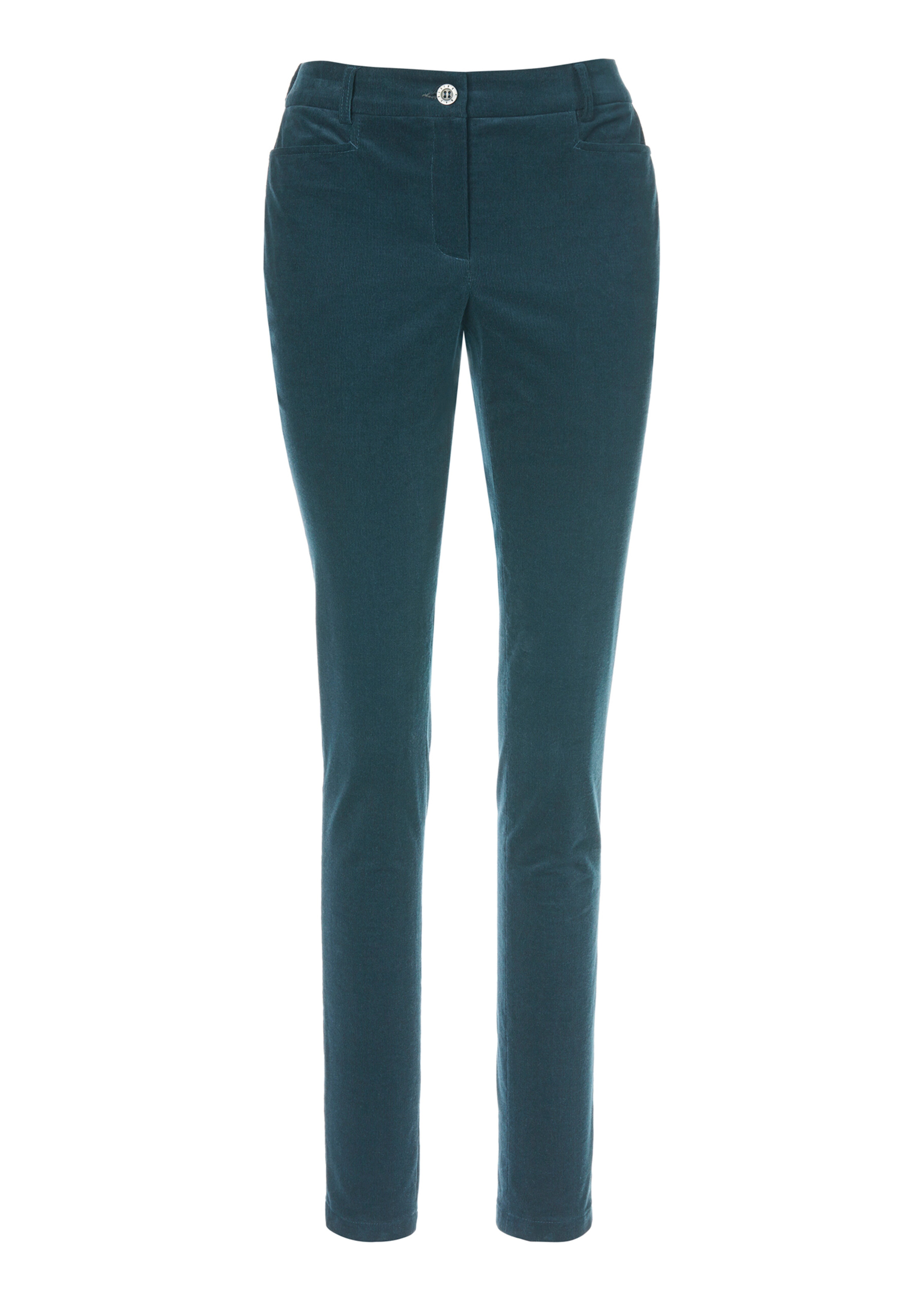 Elastische Feincord-Hose in schlanker Form
