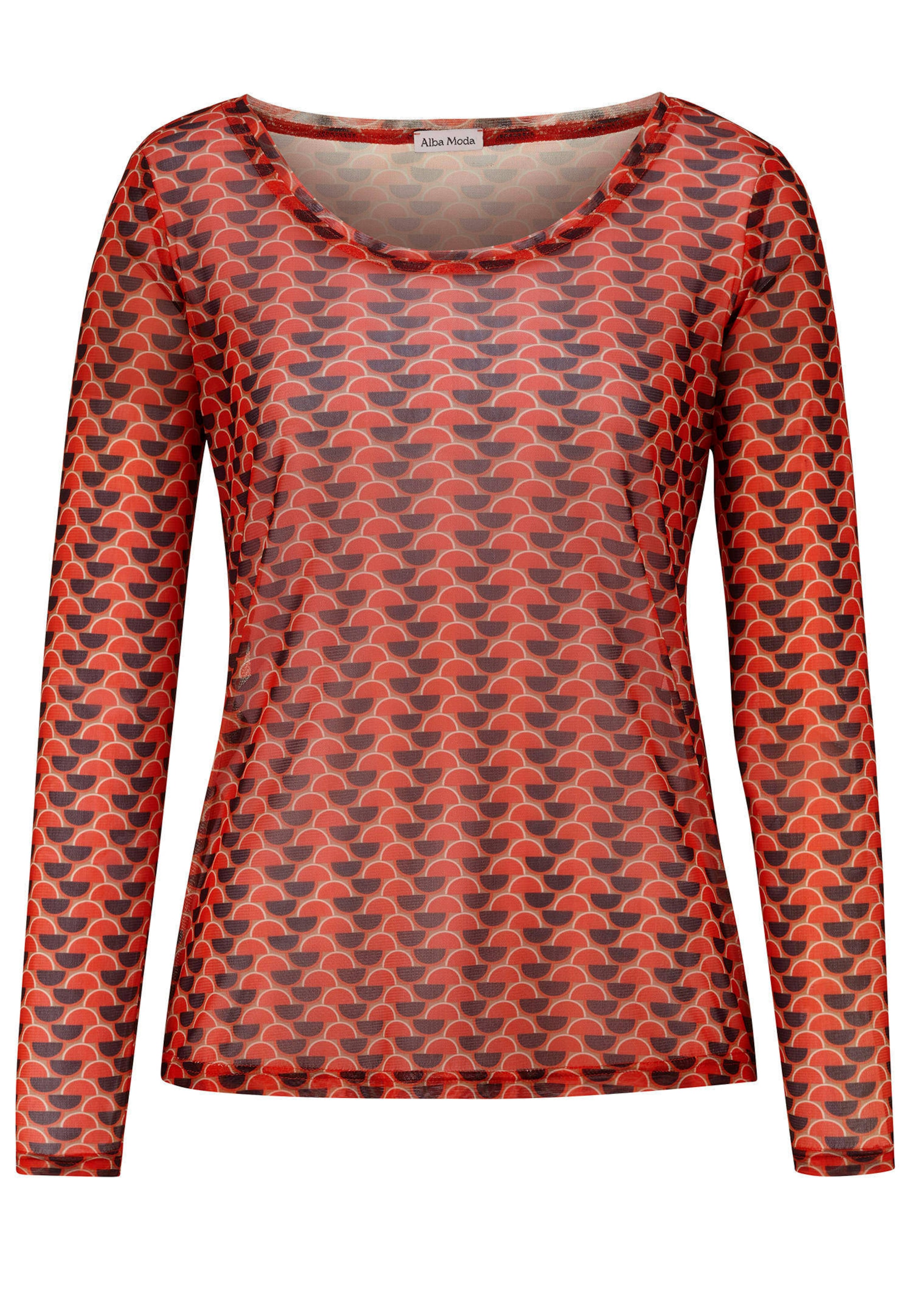 Helppohoitoinen verkkopaita graafisella kuosilla - kirjava - Gr. 34 - Goldner Fashion
