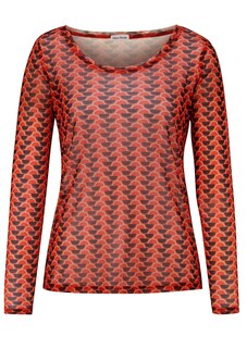 Pflegeleichtes Mesh-Shirt mit Grafik-Print thumbnail 2