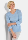 Leichter Strickpullover mit Ajourmuster thumbnail 4