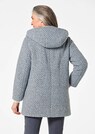 Manteau court bicolore en laine mélangée thumbnail 3