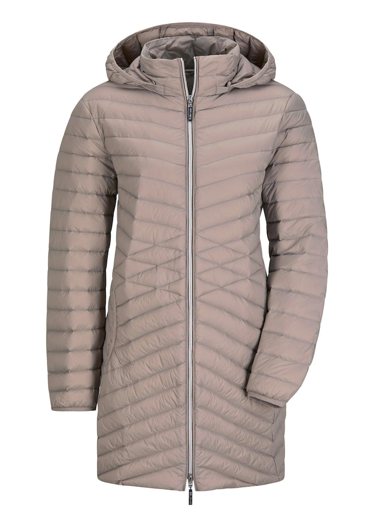 Untuvatakki, jossa on elegantti tikkaus