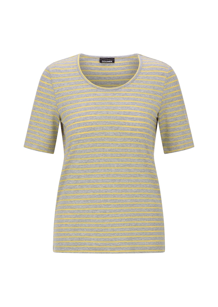 T-shirt rayé avec fil brillant