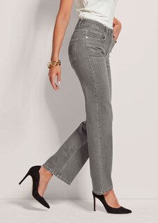 M-Jeans in gerader Form mit Logo-Stickerei thumbnail 4