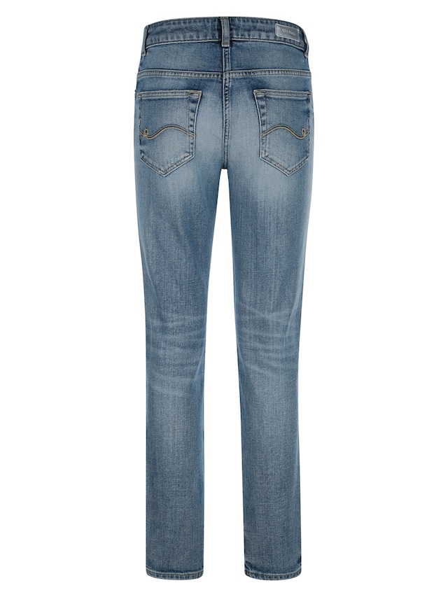 Jeans mit farbiger Taschenkante 4