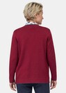 Lang tricot jasje met contrastkleurige sierranden thumbnail 3