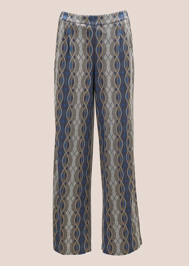 Wide jersey trousers with graphic print 5