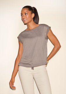 Ärmelloses Shirt mit Bändchen-Durchzug thumbnail 7