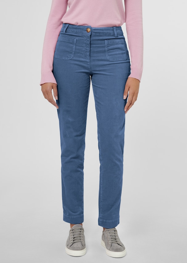 Regular fit corduroy trousers