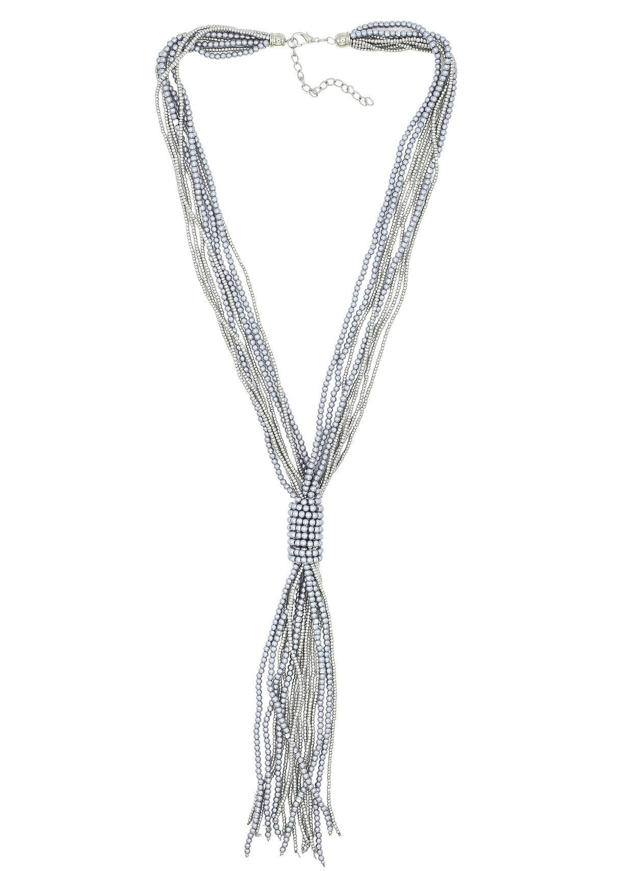 Lange Kette aus Glasperlen