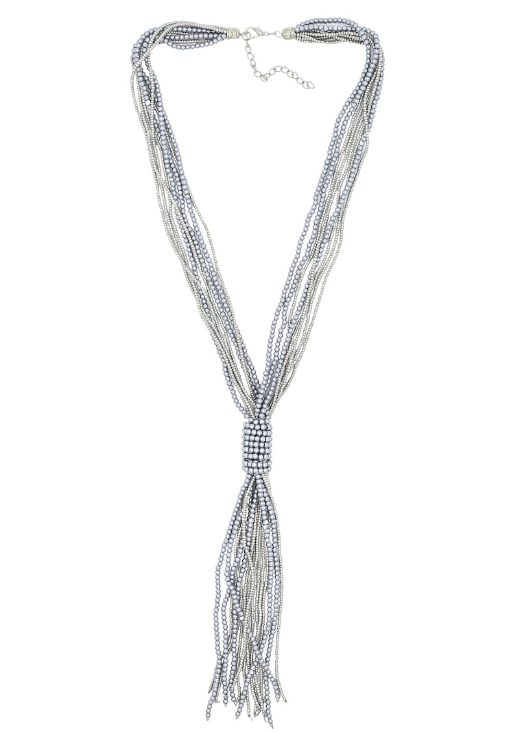 Lange Kette aus Glasperlen