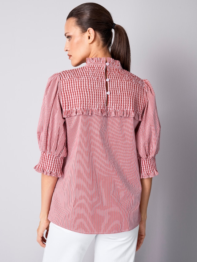 Bluse mit gesmoktem Ärmel 2