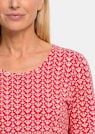 Jersey shirt met minimal ruitpatroon thumbnail 5