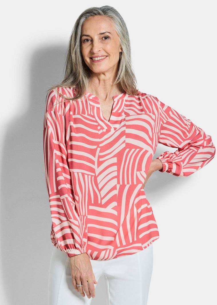 Leichte Bluse aus reiner Viskose