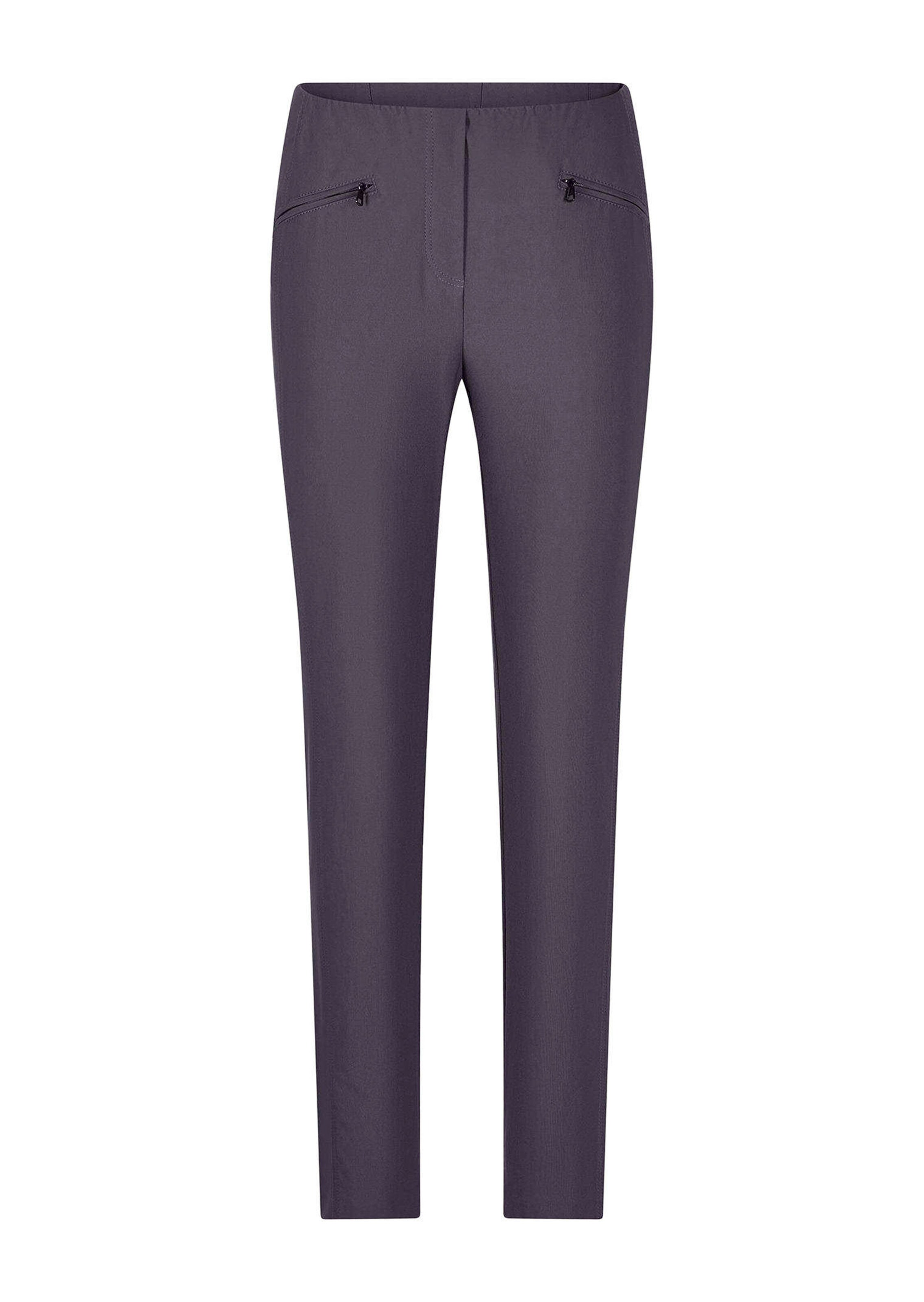 Pantalon en bengaline LOUISA. Coupe ajustée. Intérieur légèrement molletonné.