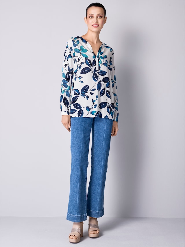 Bluse mit floralem Dessin 6