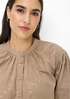 Bluse mit Blütenstickerei und Pailletten thumbnail 4