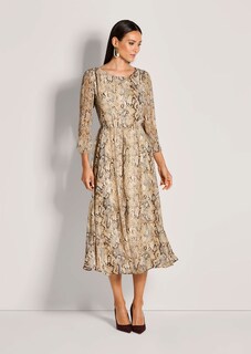 Rundhals-Kleid mit Animal-Print thumbnail 2