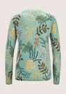 Kaschmir-Pullover mit Floral-Druck thumbnail 2